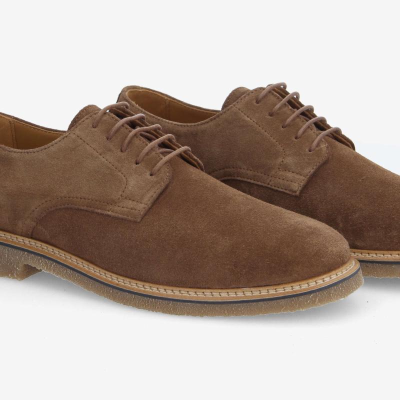 DUBLIN DERBY M - SUEDE - MARRON